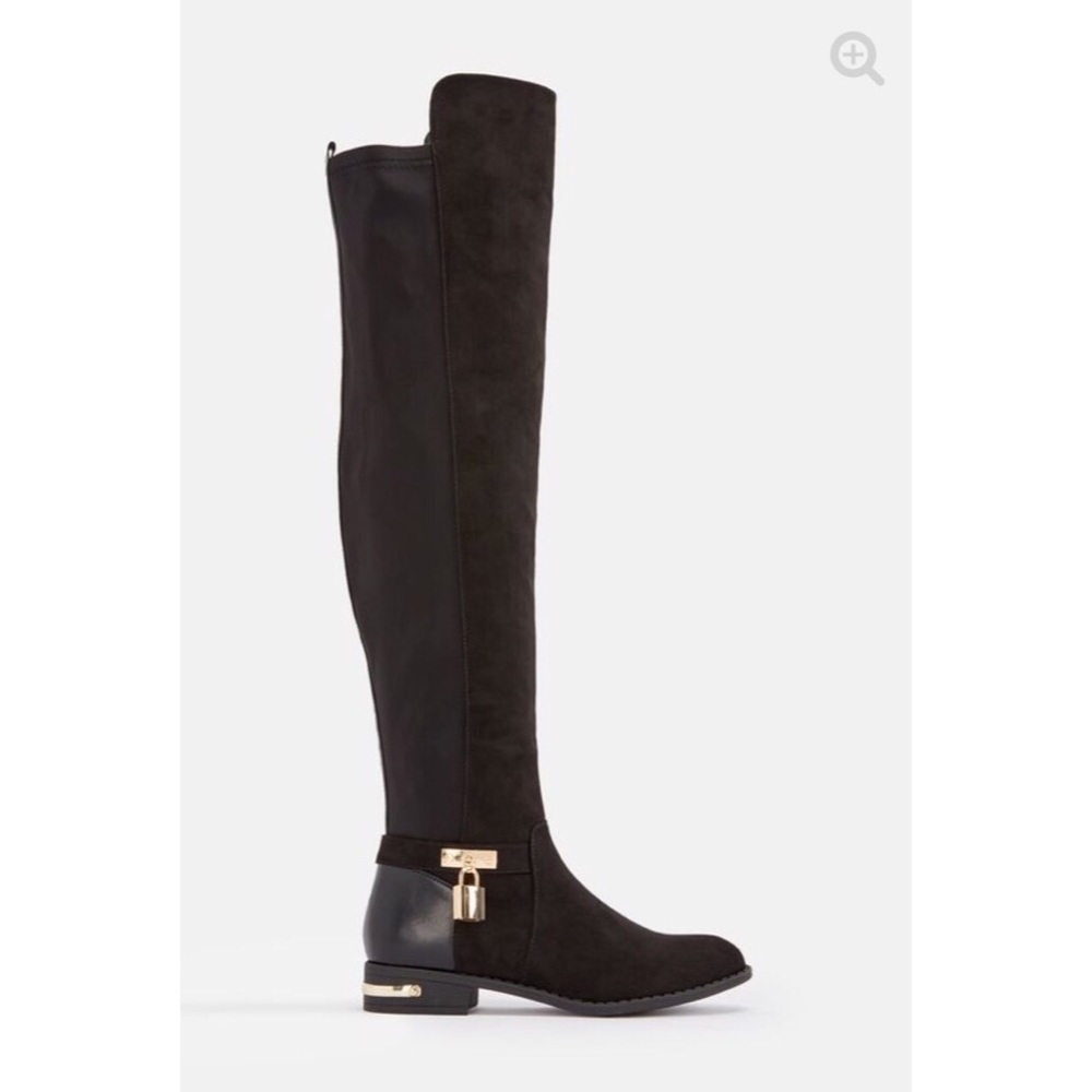 Thigh High Black Riding Boots